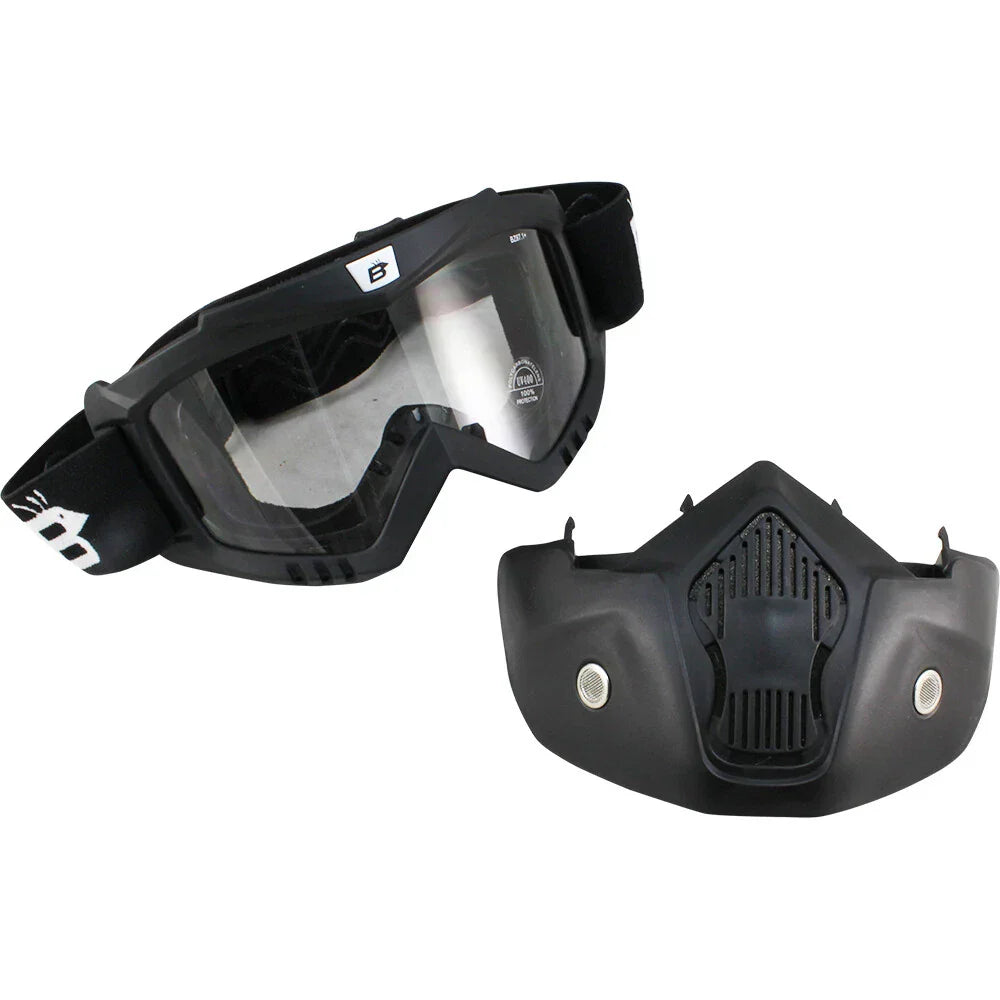 Full Face Mask Goggles Foam Padded Shatterproof Anti Fog perfect for Burning Man