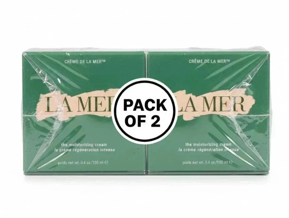 LA MER Crème de la Mer The Moisturizing Cream 3.4oz/100ml Pack of 2