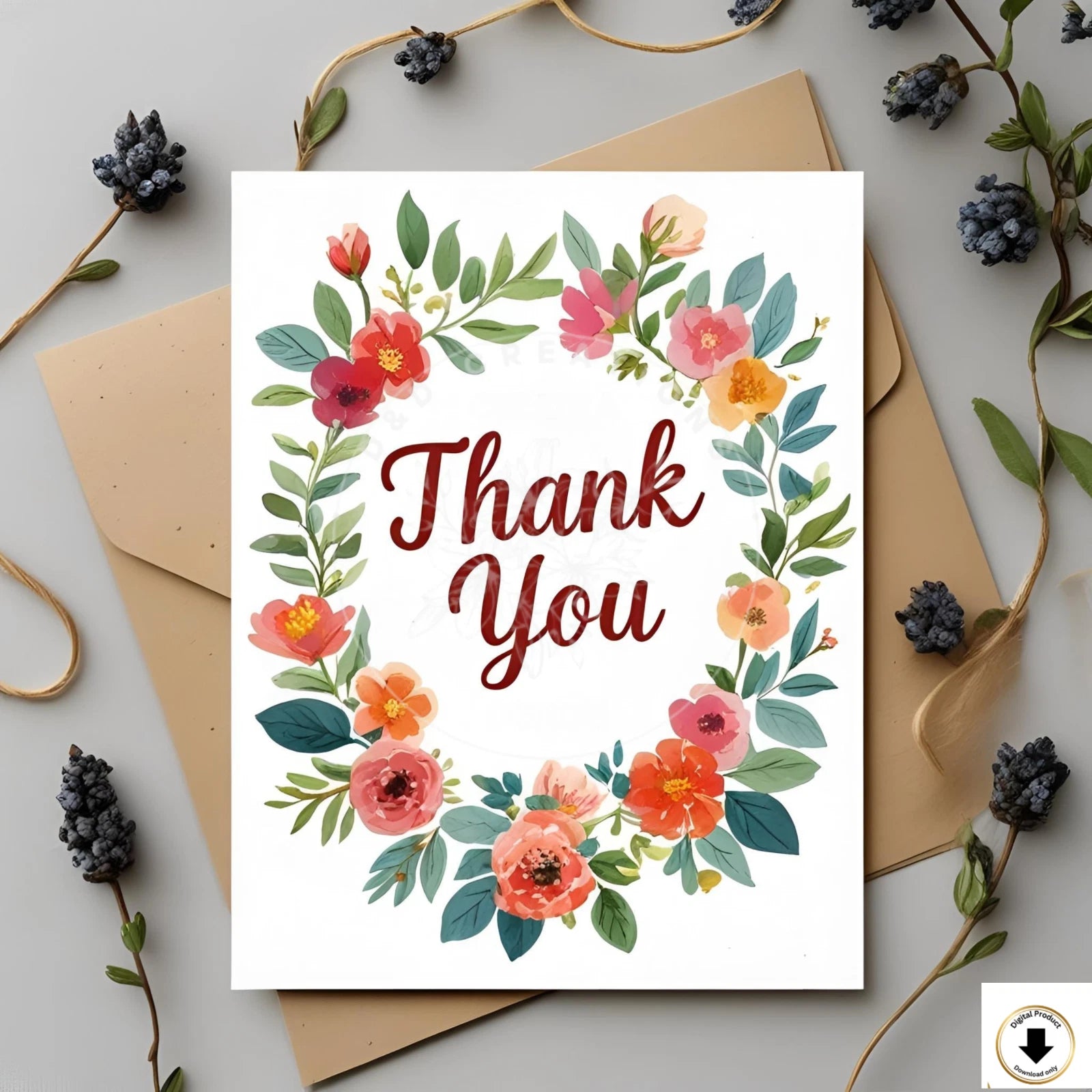 Thank You Card Digital